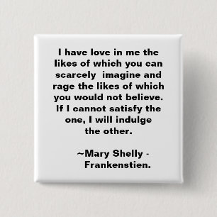 Love and Rage 15 Cm Square Badge