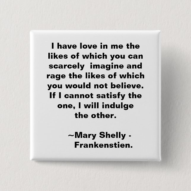 Love and Rage 15 Cm Square Badge (Front)