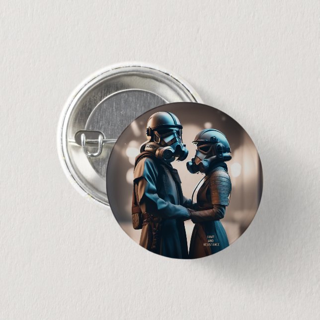 LOVE AND RESISTANCE Cine-scope 2 Pin Button Badge (Front & Back)