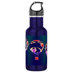 "Love" and Roses Hot Air Balloons 532 Ml Water Bottle