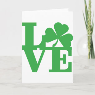 LOVE and Shamrocks Card