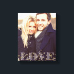 Love and Sparkles Photo Canvas Print<br><div class="desc">Full bleed photo canvas. Personalise it with your wedding date,  family name,  or any text of your choice for a beautiful and unique piece of wall art.</div>