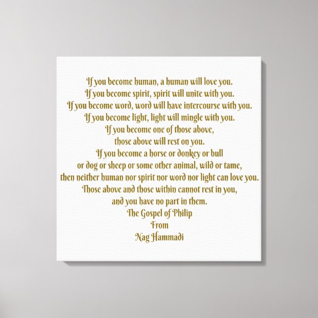 Love and Spirit Canvas Print (Front)