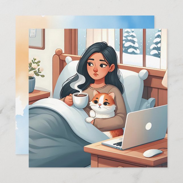 Love and Support for someone Chronically Ill Card (Front/Back)