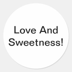 Love And Sweetness Hankamer Artjunkhaus Joyful Art Classic Round Sticker