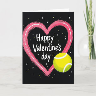 Love And Tennis Valentines Day Card