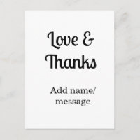 Love and thanks business name text message