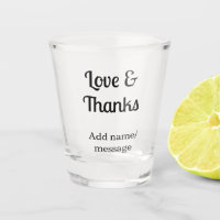 Love and thanks business name text message