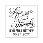 Love and Thanks Calligraphy Script Wedding