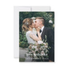 Love and Thanks | Elegant Two Photo Wedding