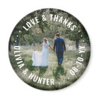 Love and Thanks Photo Wedding Thank You Favours