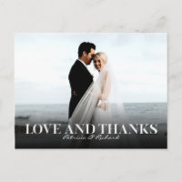 Love And Thanks Simple Wedding Thank You Foto