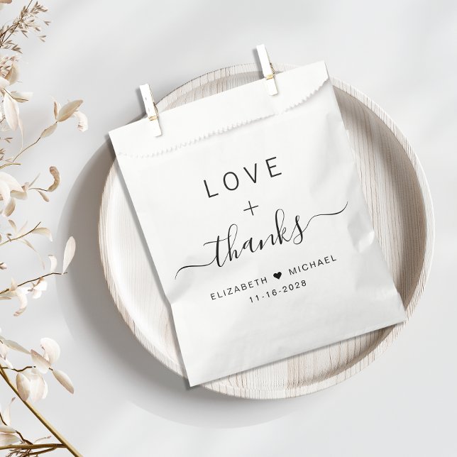 Love And Thanks Wedding Favour Bags (Creator Uploaded)