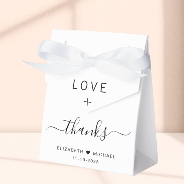 Love And Thanks Wedding Favour Box (Creator Uploaded)
