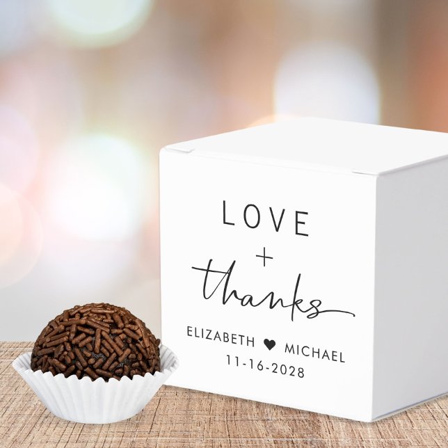 Love And Thanks Wedding Favour Box (Creator Uploaded)