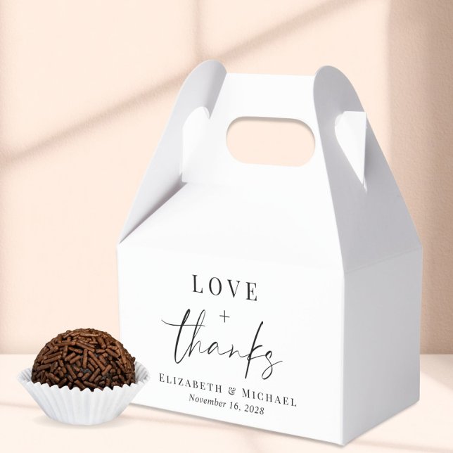 Love And Thanks Wedding Favour Box (Creator Uploaded)