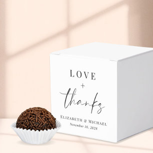 Love And Thanks Wedding Favour Boxes
