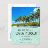 Love and The Beach Destination Wedding Save Date