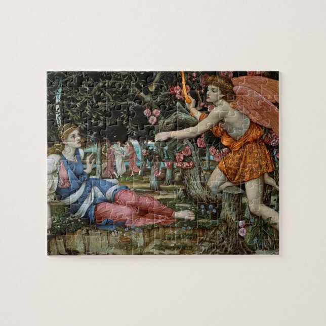 Love and the Maiden (oil on canvas) Jigsaw Puzzle (Horizontal)