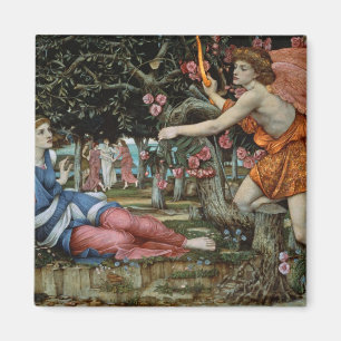 Love and the Maiden (oil on canvas) Magnet