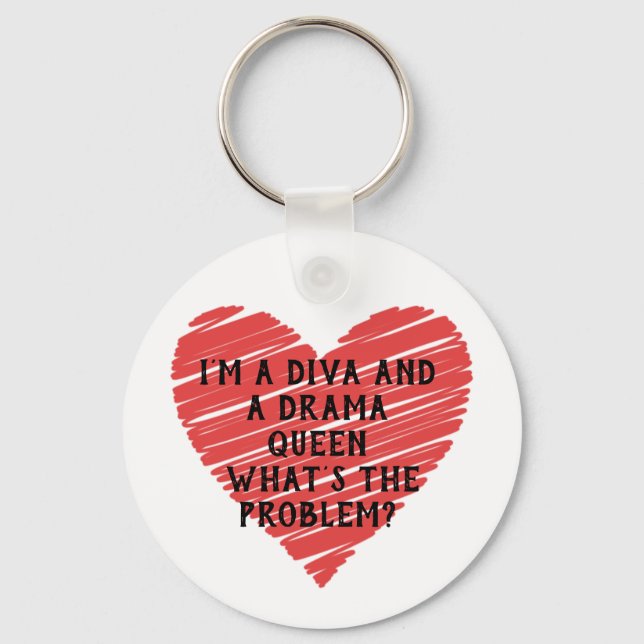Love and Valentine Inspired Art Key Ring (Front)
