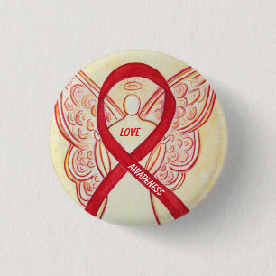 Love Angel Awareness Ribbon Pins