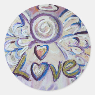 Love Angel Inspirational Word Art Custom Stickers