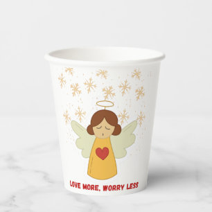 Love angel paper cups
