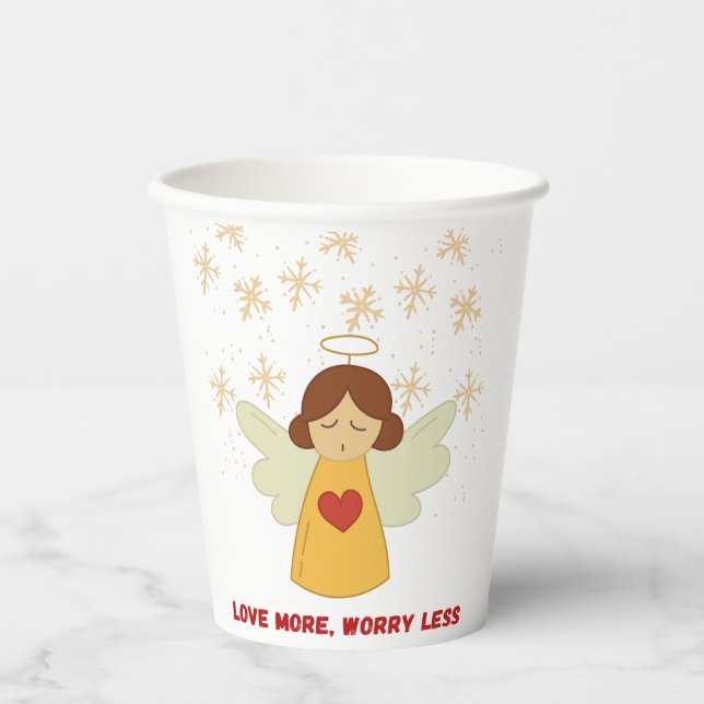 Love angel paper cups (Front)