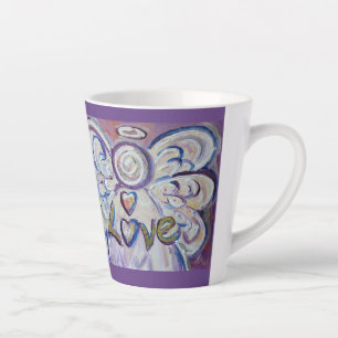 Love Angel Word Art Custom Latte Mug Cup
