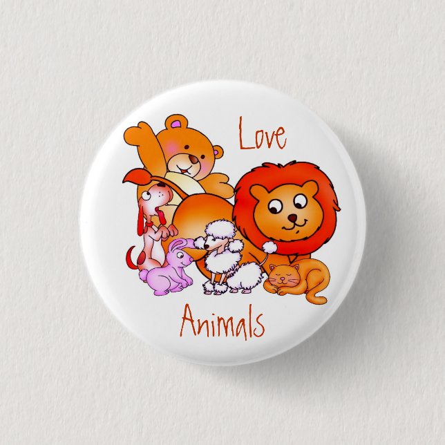 Love Animals Button (Front)