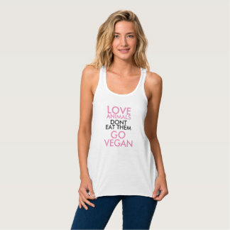 Love Animals Don't Eat Them Go Vegan Singlet
