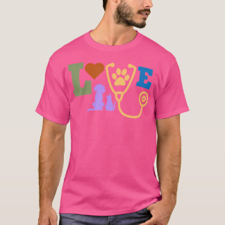 Love Animals Veterinarian Veterinary Vet Doctor Gr T-Shirt