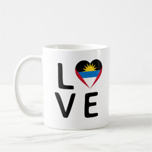 Love - Antigua and Barbuda Flag Coffee Mug