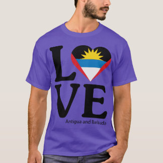 Love Antigua and Barbuda friend T-Shirt