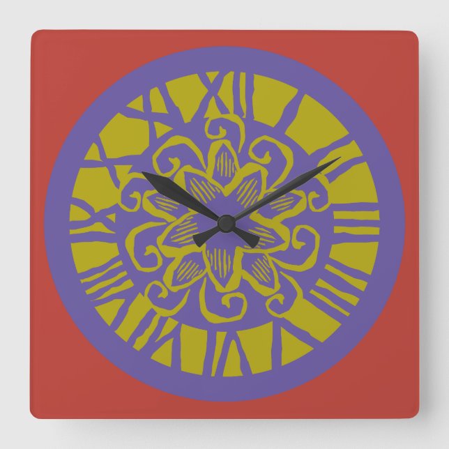 LOVE ANTIQUE CLASSIC HAND SPECIAL BY MASANSER SQUARE WALL CLOCK (Front)