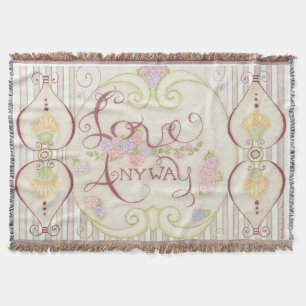 Love Anyway (Embellished Design) Throw Blanket