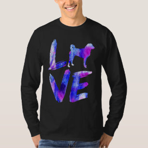 Love Appenzeller Sennenhunde Watercolor Blue Dog M T-Shirt
