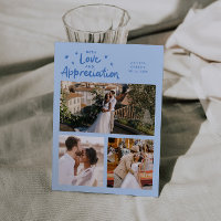 Love Appreciation Wedding Multi Photo Icy Blue