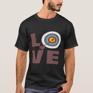 Love Archery Target Board Graphic Cool Archers Gra T-Shirt
