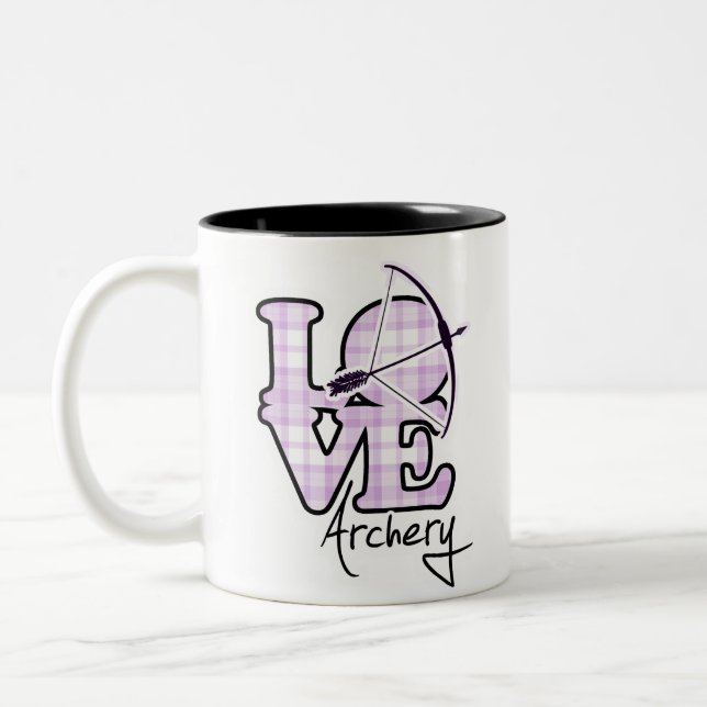 Love Archery Two-Tone Coffee Mug (Left)
