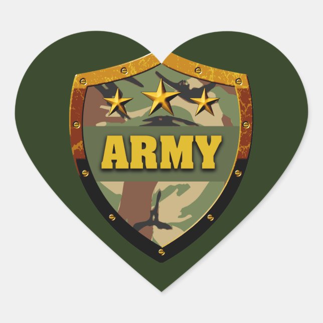 Love Army Classic Round Sticker (Front)