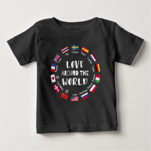 Love Around the World Languages  Baby T-Shirt