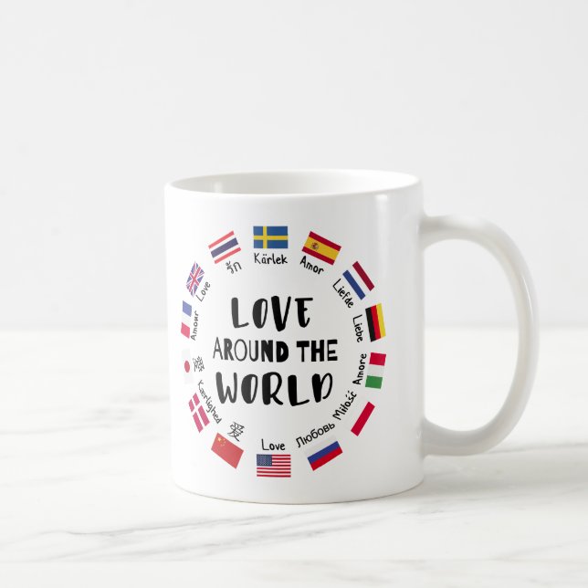 Love Around the World Languages  Coffee Mug (Right)