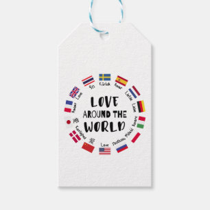 Love Around the World Languages Gift Tags
