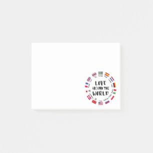 Love Around the World Languages Post-it Notes