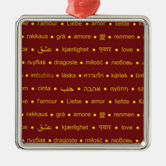 Love around the World Metal Tree Decoration