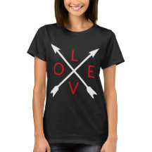Love Arrow Black T-Shirt