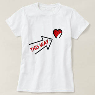 Love arrow pointing to the heart T-Shirt
