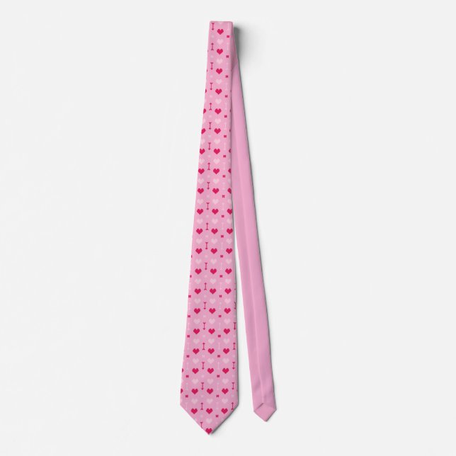 Love Arrows & Blossoms Necktie (Front)
